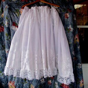 2 for $25.00     White upcycled  petticoat  Size Large